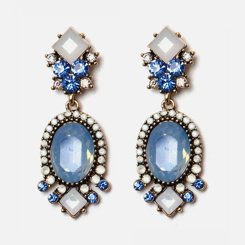 Ztech 32 дизайн синий кристалл/Кисточка/смолы Eearrings pendientes mujer moda Za новые большие массивные Оптовые аксессуары для ушей