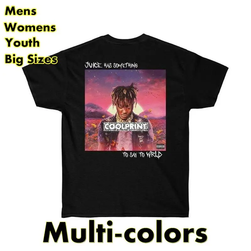 

Футболка мужская оверсайз с оригинальным графическим рисунком Juice WRLD Legends Never Die Tee Juice has to say to LLJW