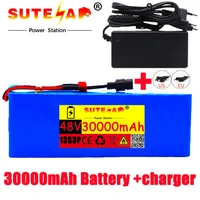 48v lithium ion battery 48v 30ah 1000w 13s3p lithium ion battery pack for 54 6v e bike electric bicycle scooter with bmscharger