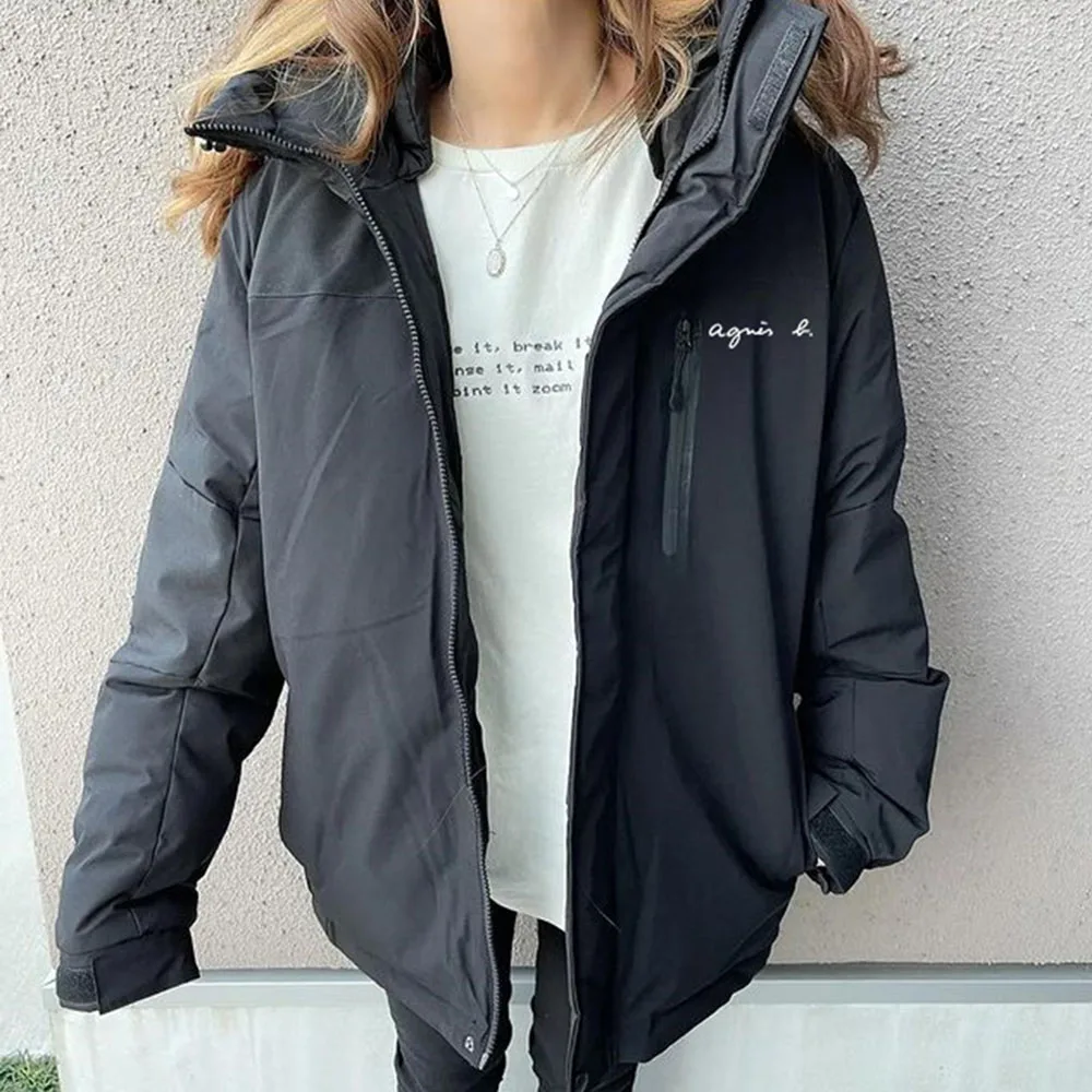 

Winter Thick Warm Regular Parkas Women Fashion Black Hooded Coats Women Elegant Zipper Cotton Jackets Female Ladies Outerwear
