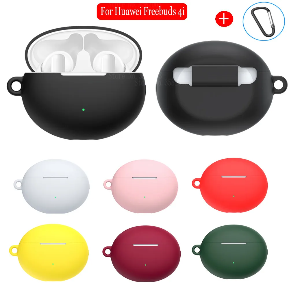 

Soft Silicone Protective Cover For Huawei Freebuds 4i 4 i i4 Wireless Bluetooth Earphone Case Sport Waterproof Headset Shell