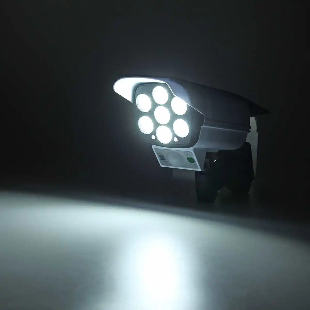 

100W Security Solar Motion Light Dummy Camera Wireless Outdoor Flood Light IP65 Waterproof 81 Cob Solar Light Wall Lamp Cordless