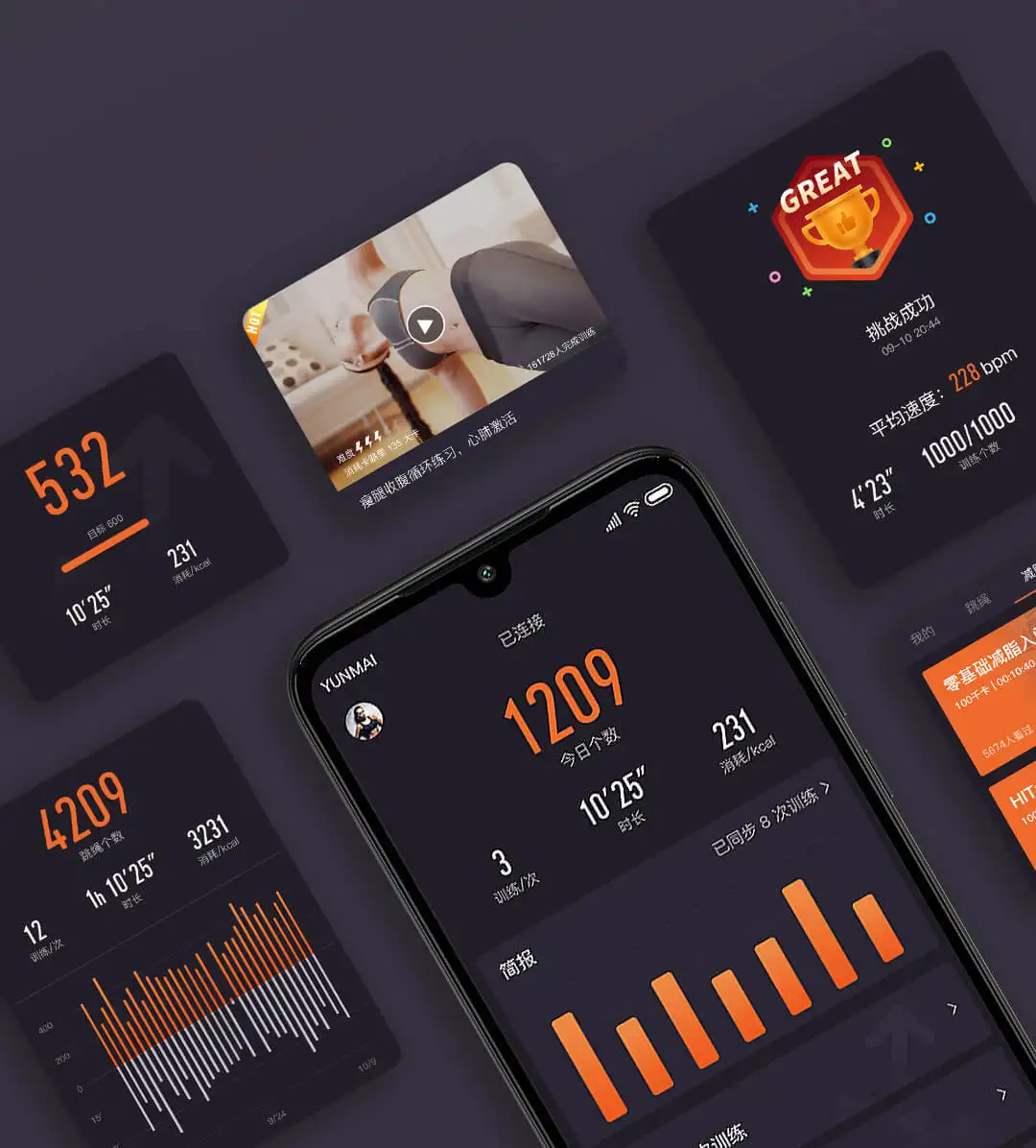 Xiaomi Yunmai умная тренировка веревка для спорта фитнес вес для жиросжигания Xiomi Смарт веревка Скакалка Профессиональная Скакалка