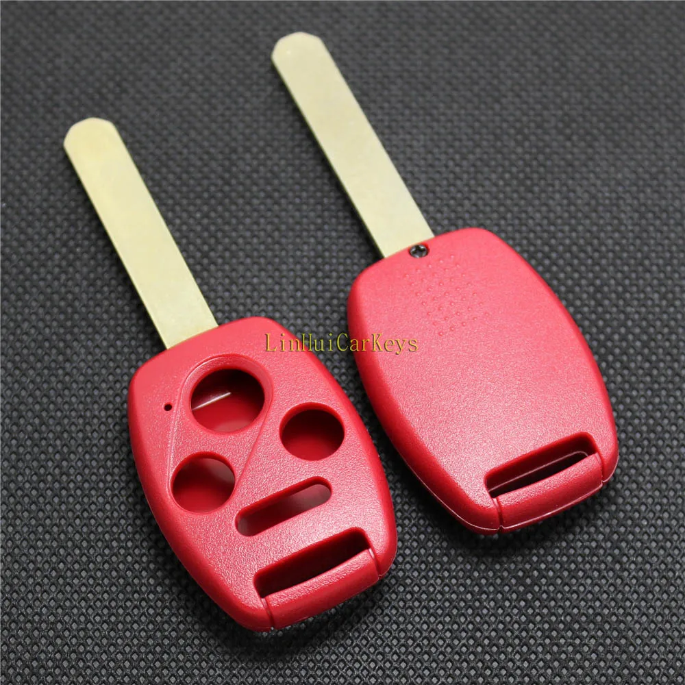 PINECONE для HONDA ODYSSEY RIDGELINE ACCORD CIVIC CR V Key Shell 3 + 1 кнопочный необработанный латунный ключ