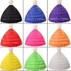 27 шт. в Китае Свадебные аксессуары Петтикот Vestido Longo бальное платье кринолин нижняя юбка 6 Обручи юбка Подъюбники в наличии