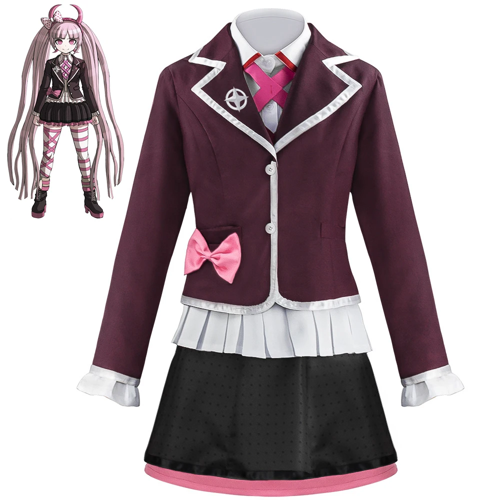 Game Danganronpa Another Episode Utsugi Kotoko Cosplay School Uniform Costumes JK Sailor Suit Set
