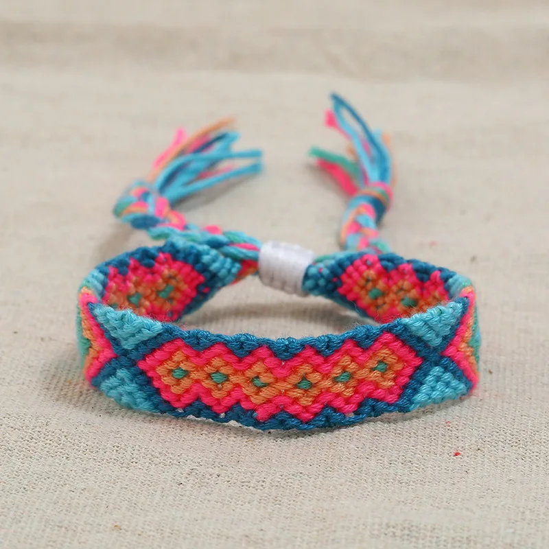 Бразильский Бохо плетеные браслеты ручной работы для женщин богемные винтажные