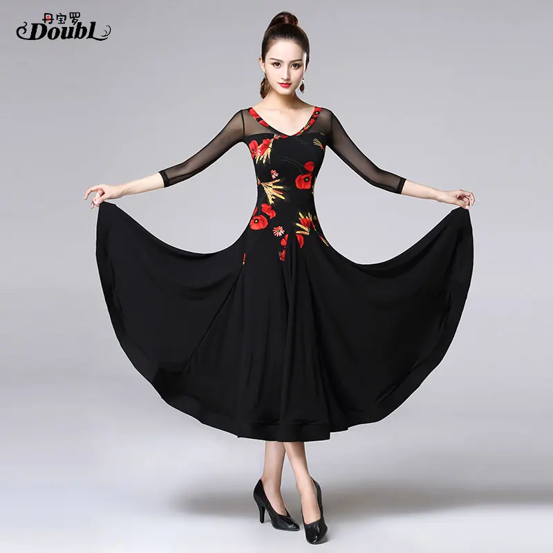 Doul Современная юбка стройнее на талии бальное платье для танцев национальный