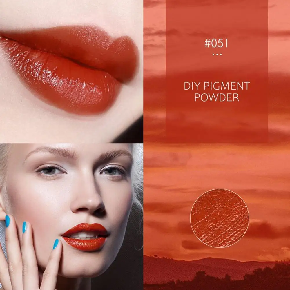 Профессиональный макияж помада цвет ing слюда пудра бальзам для губ Румяна