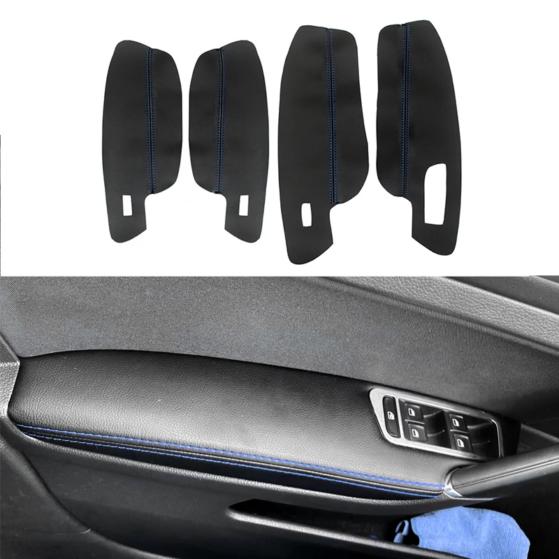 Кожаный Автомобильный Стайлинг из микрофибры дверной подлокотник панель