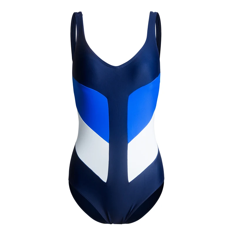 Спортивный Цельный купальник JulySand женский пляжный купальный костюм с V образным