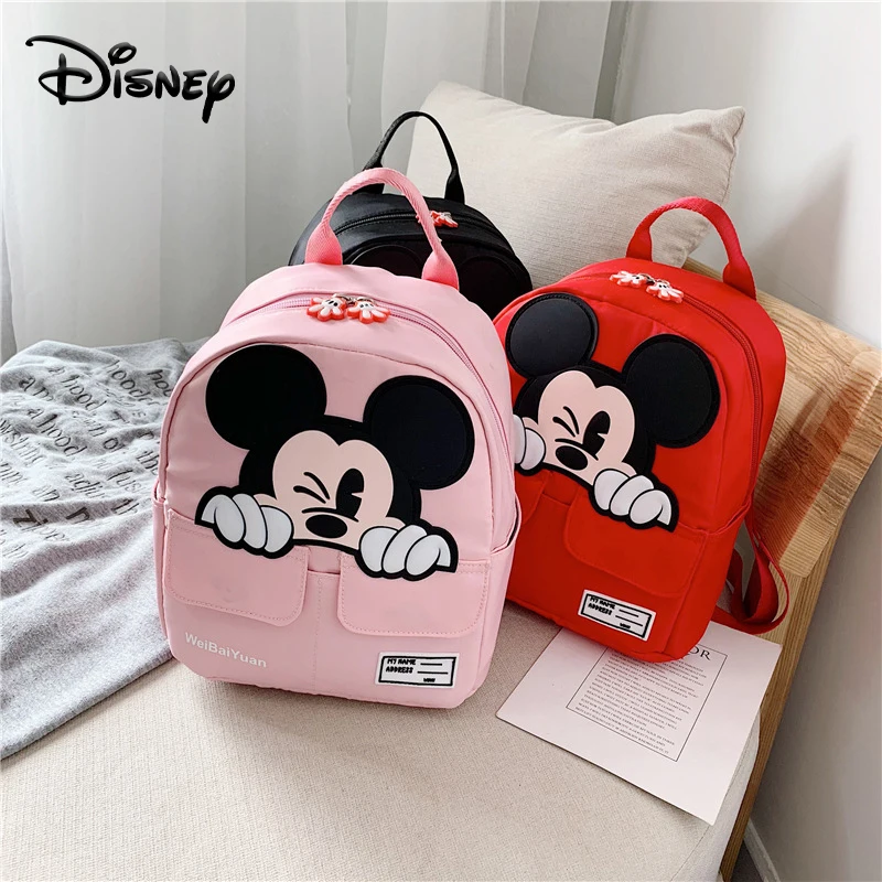 

Новые Детские рюкзаки Disney с мультяшным Микки, милый рюкзак для малышей, детские школьные сумки для детского сада, рюкзаки для маленьких маль...