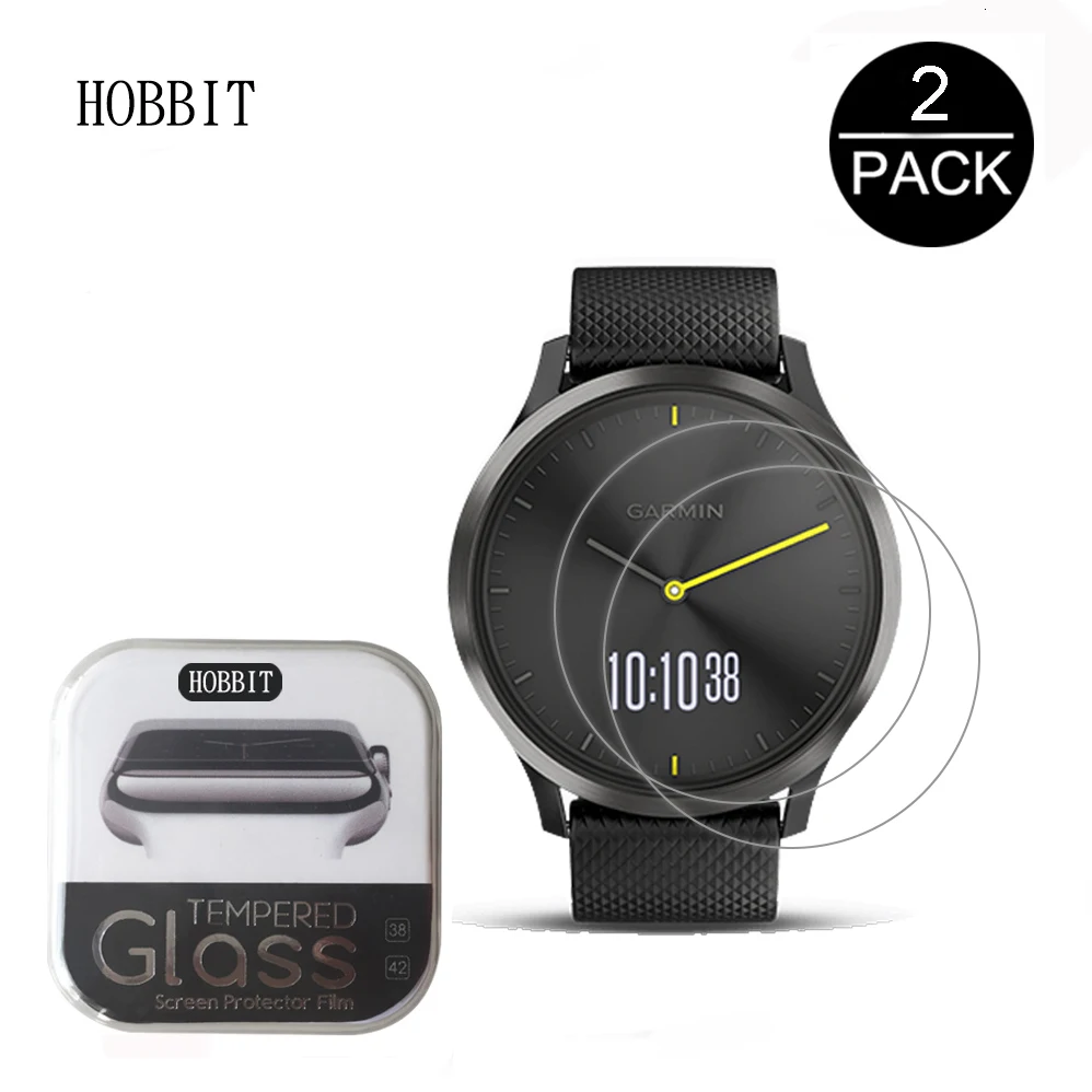 2 упаковки для Garmin Vivomove HR 0,3 мм 2.5D 9H защита экрана из закаленного стекла Ультрапрозрачная Защита от царапин для garmin