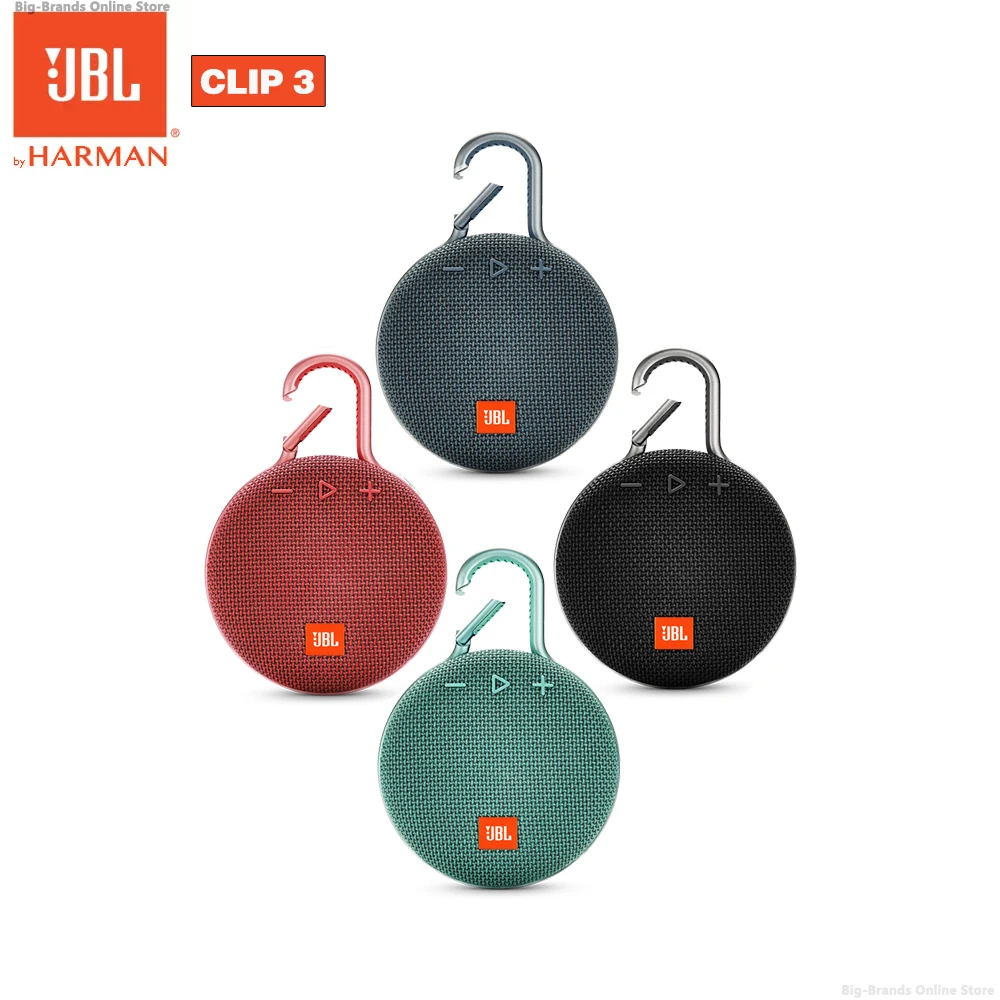 

Беспроводная Bluetooth-Колонка JBL CLIP 3, водонепроницаемая IPX7 Спортивная колонка с микрофоном, уличная портативная оригинальная колонка, бесплат...