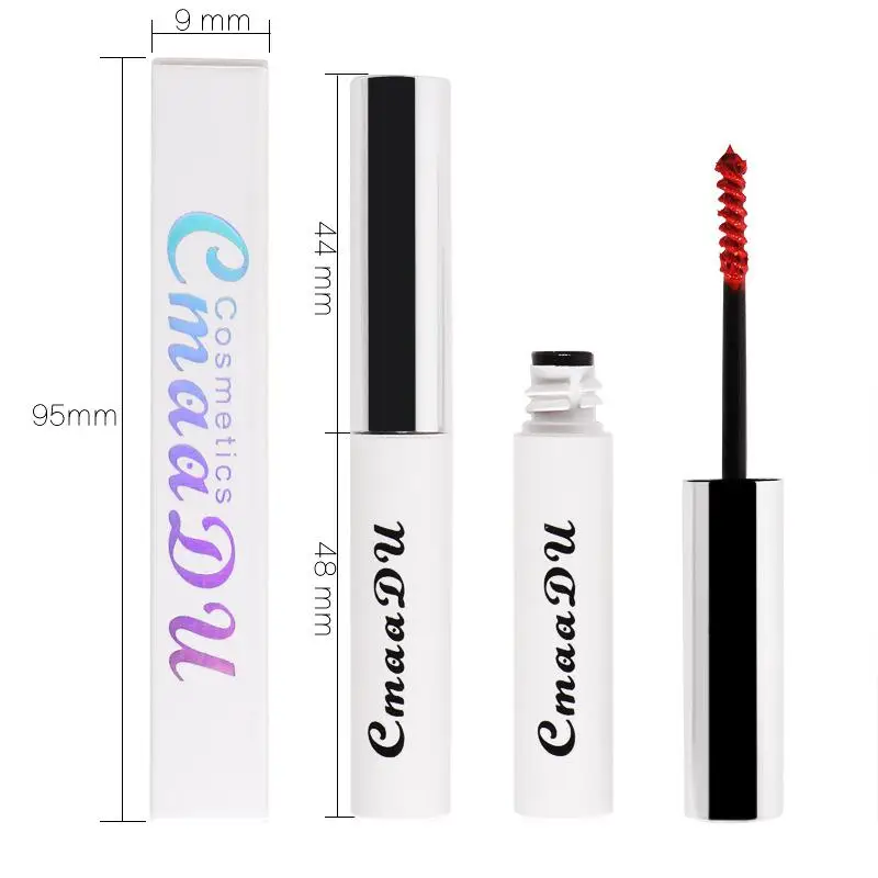 

Blue ZOO 1PC Colorful Mascara Curling Thick Lengthening Quick Dry Long Lasting Waterproof Black Mascara Makeup Tool
