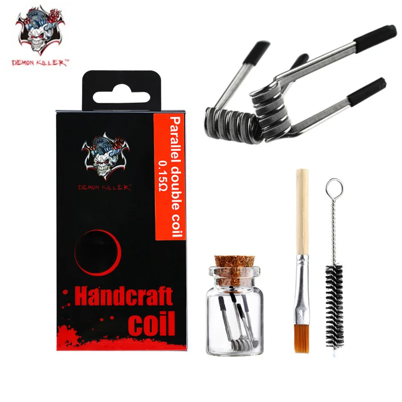 

Обновленная катушка ручной работы, параллельные нагревательные провода с двойной катушкой для RDA-Бака, нагревательная проволока для вейпа, ...