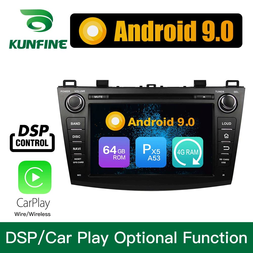 Android 9 0 Восьмиядерный 4 Гб ОЗУ 64 ПЗУ автомобильный DVD GPS навигатор мультимедийный