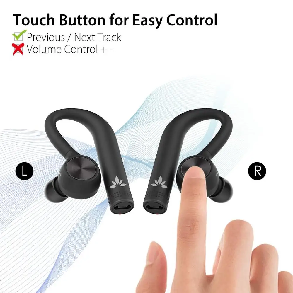 Avantree настоящие беспроводные наушники для бега устойчивые к поту TWS Bluetooth 5 0 с