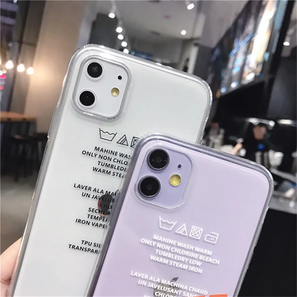 Lovebay Прозрачный чехол для телефона с надписями для iPhone 11 Pro Max X XS XR Xs Max мягкий прозрачный чехол из ТПУ для iPhone 7 8 Plus