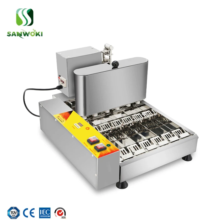 110v 220v автоматическая 6 raws машина для изготовления пончиков вафельница для пончиков электрический автомат для Жарки пончиков машина для обработки теста