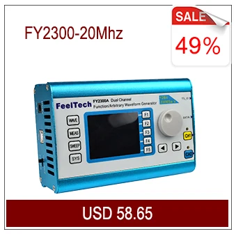 Горячая Распродажа FeelElec FY8300S-20Mhz трехканальный генератор сигналов