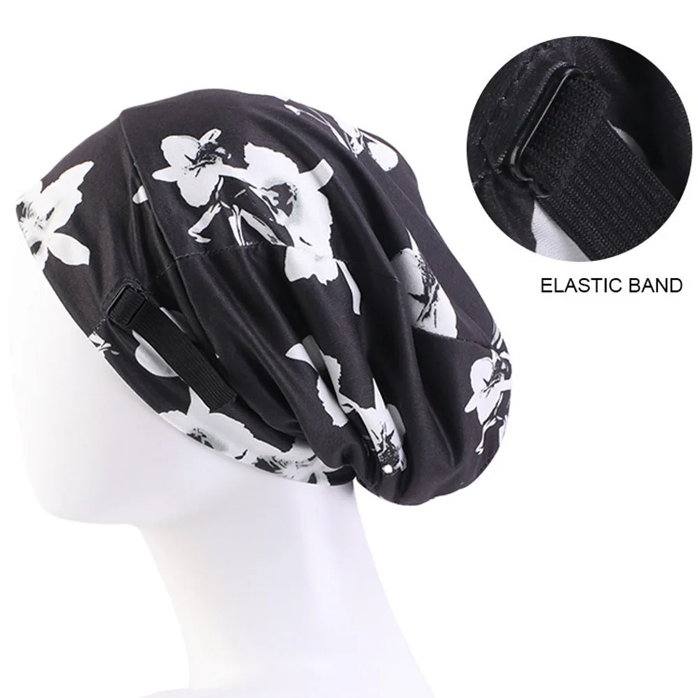 Мусульманский Регулируемый тюрбан шапка в полоску однотонные выпадения волос