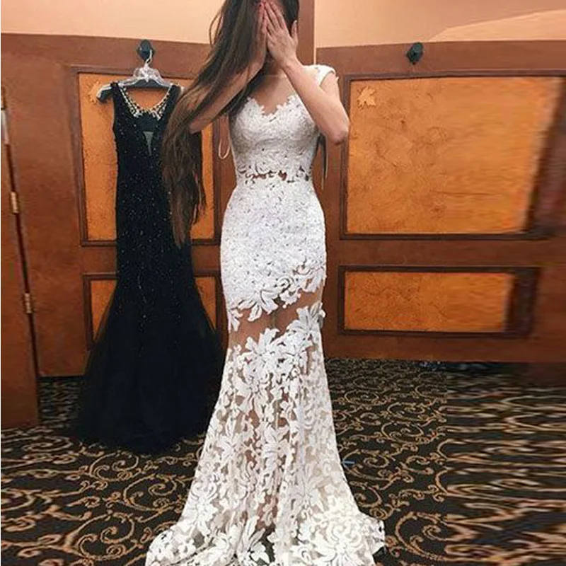 

Linglewei New Spring and Summer Women's Dress New style dress is popular sexy lace hollow sleeveless dress long dress