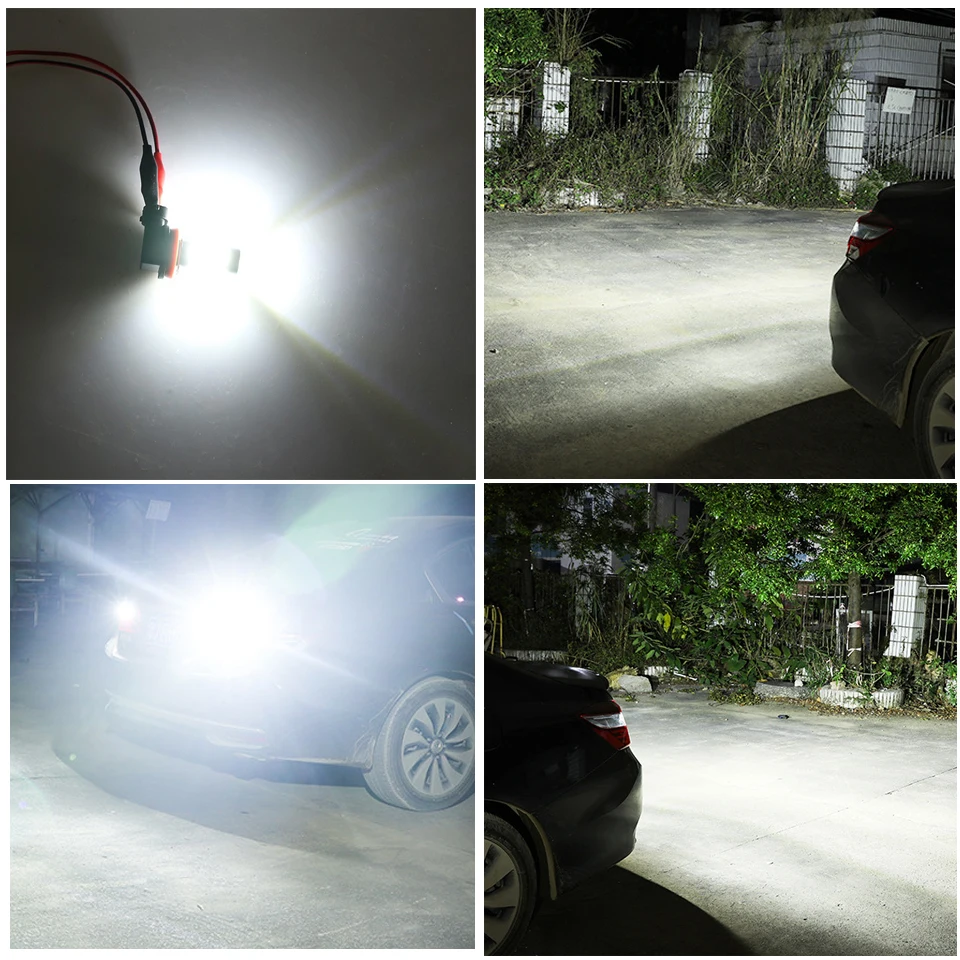 

2x Ultra Bright Ba15s 1156 Reverse Lamp P21W Led Car Signal Light Bulb Super Alu-Alloy Auto Brake Light 54Smd 3030 12V White