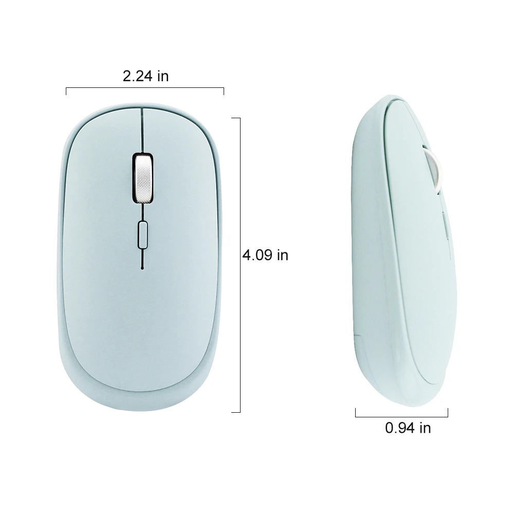 CHYI Мини Bluetooth 4 0 2 4G двойной режим Беспроводной оптический Мышь 1000/1200/1600 Точек на