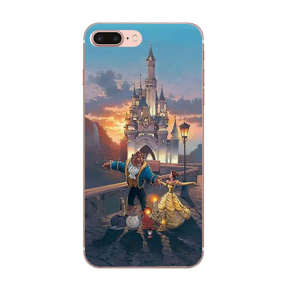 Классический Belle Красавица и Чудовище S Мягкий телефон Капа для Apple iPhone 4 4s 5 5C 5S SE 6 6S