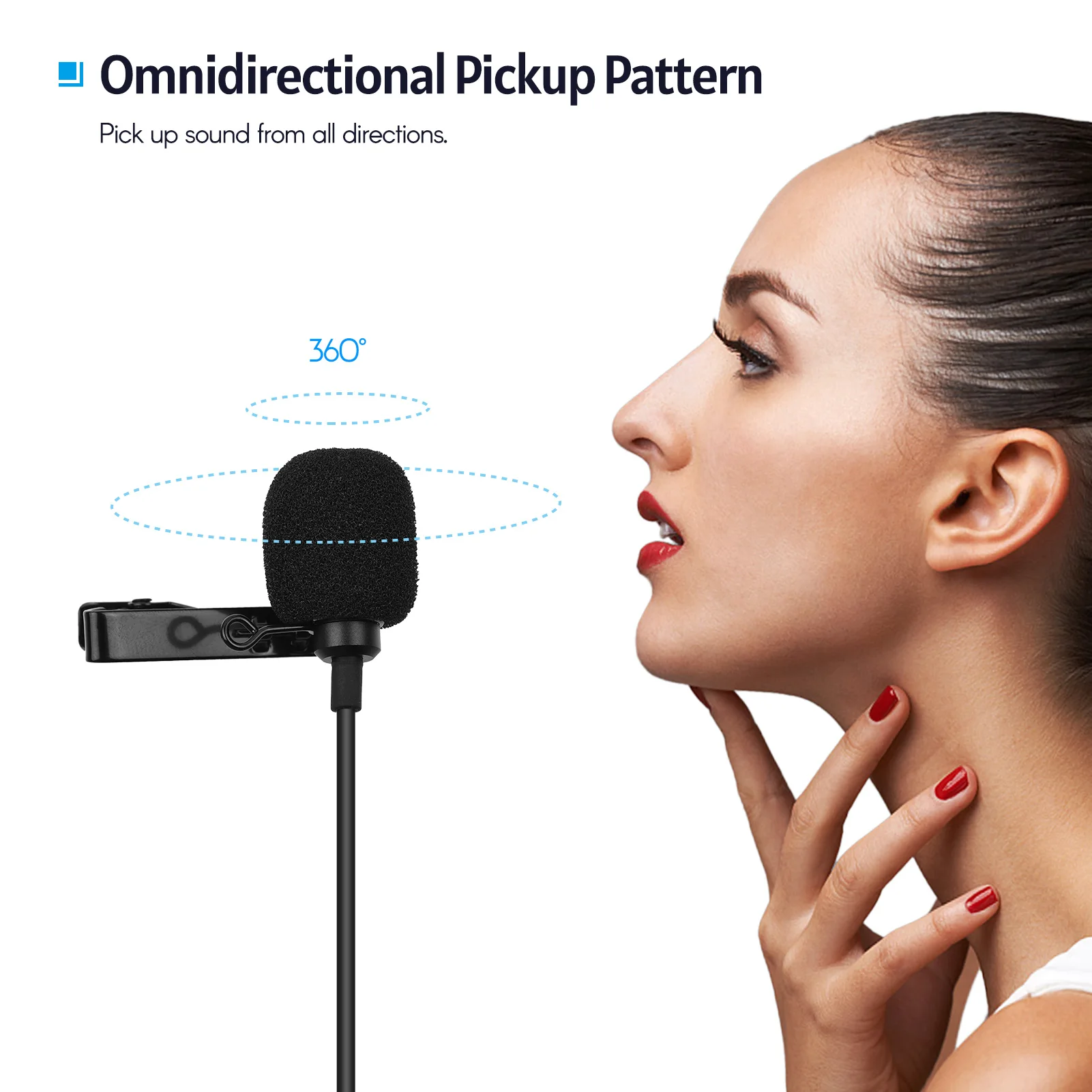 Мини Lavalier микрофон всенаправленный конденсаторный клип-он с 3 5 мм TRRS разъем