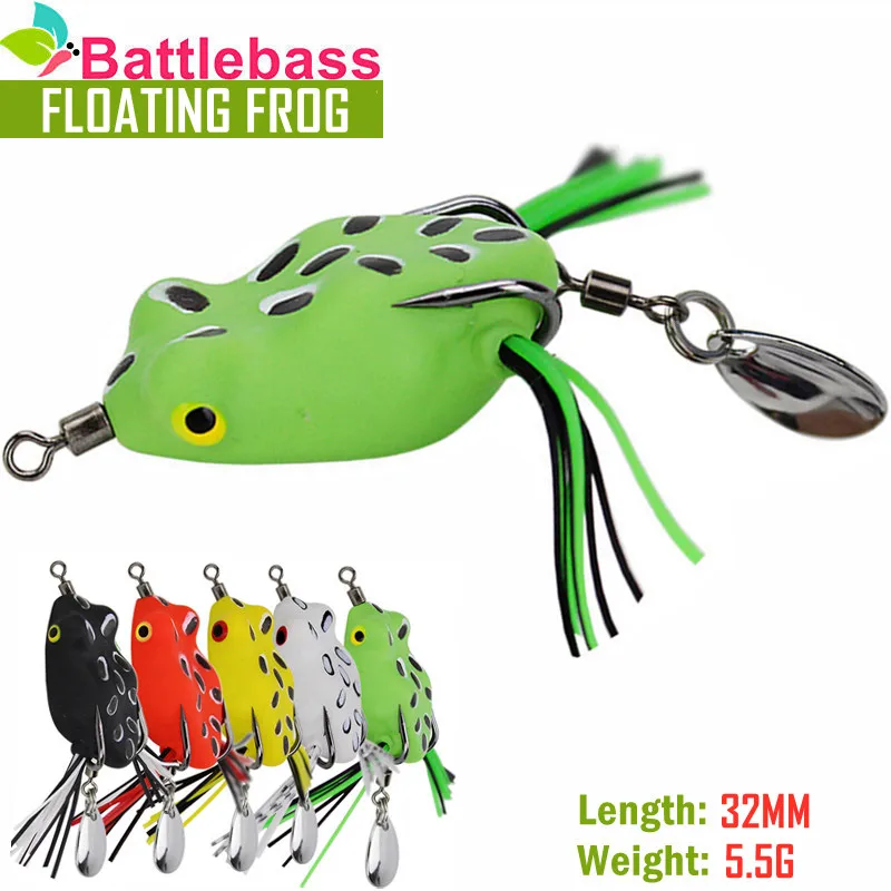 

Искусственная наживка BATTLEBASS 3,2 см, 5,5 г, цветная шелковая лягушка, искусственная приманка, искусственная приманка, приманка, рыболовное снар...