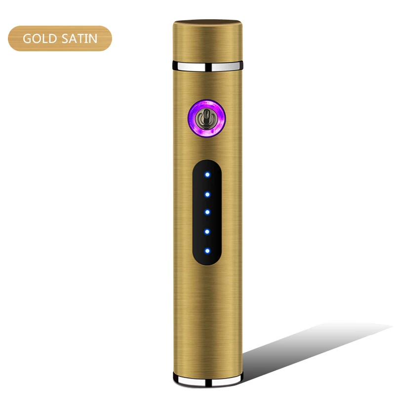 G252726A Мини двойная дуговая плазменная зажигалка, цилиндрическая электрическая зажигалка, перезаряжаемая USB Зажигалка, защищенный от ветра для курения, аксессуары, новинка - Цвет: G252726A