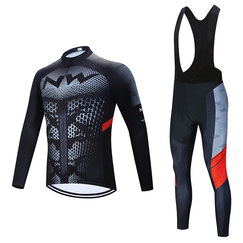 2020NW теплый плюс бархатный велосипедный костюм с длинными рукавами для горного