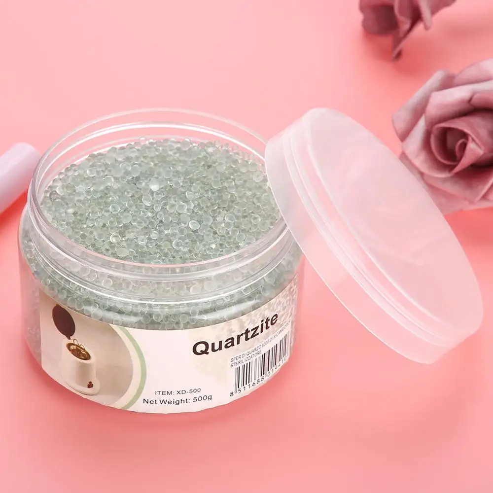 

Home Fragrance Sachets 500g Clear Glass Balls for High Temperature Nail Steriliser Box Silica Sand Beads Pest Control tool