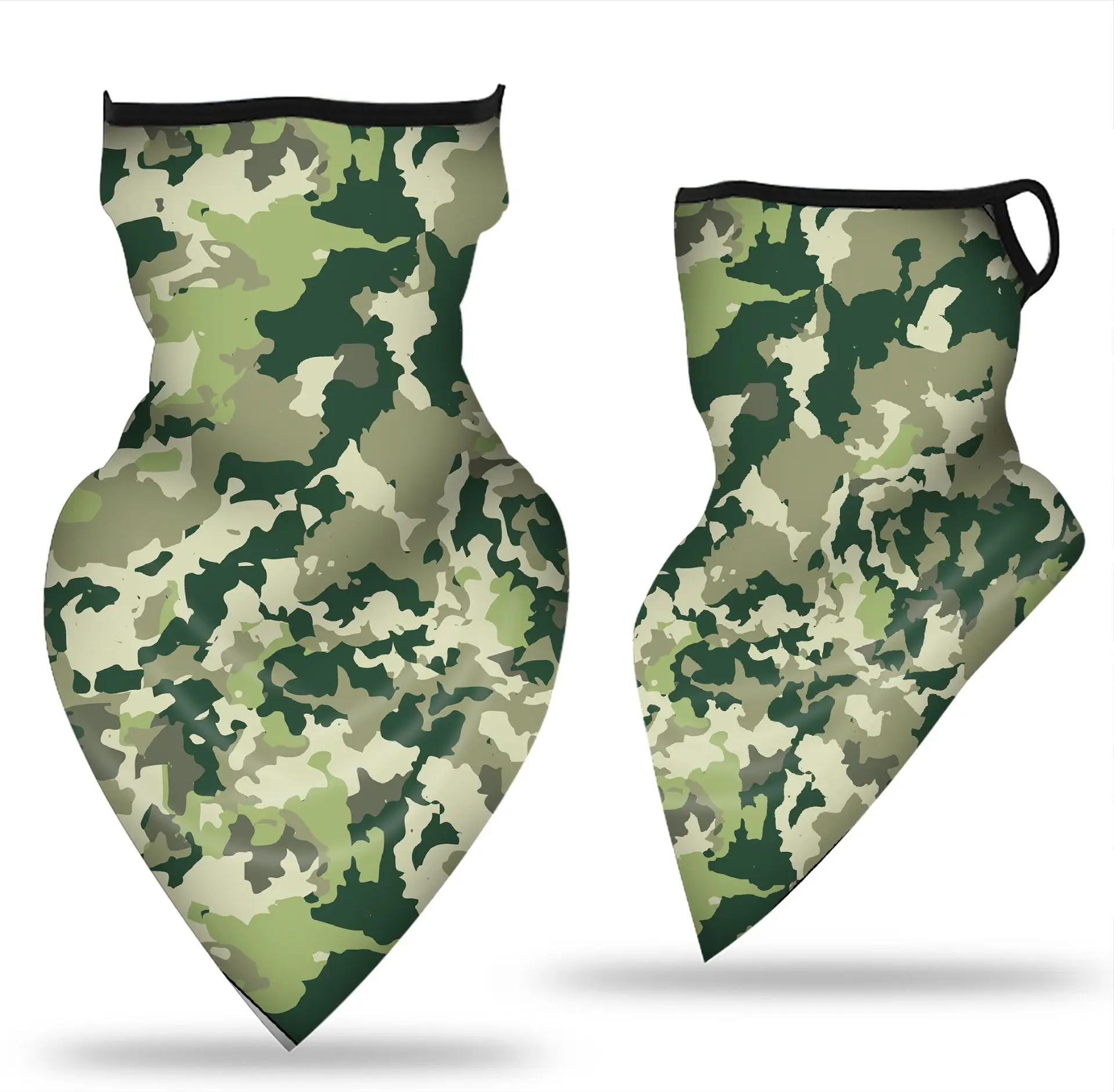 Треугольная бандана полулицевые шарфы висячая маска для ушей ледяная шелковая