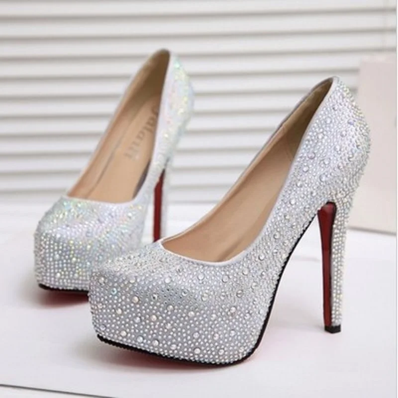 Женские свадебные туфли на высоком каблуке 2018 | Обувь