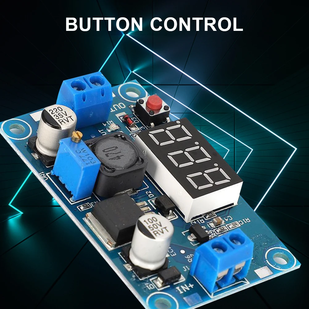 

LM2596 DC-DC 4-40V to 1.25V-37V Auto Boost Buck Adjustable Step Up Step Down Converter Module Voltage Board MOSFET LCD Display