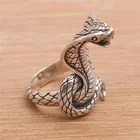 Винтажное кольцо на палец в виде змеи кобры для женщин и мужчин, обручальное ювелирное изделие в виде животного, для вечеринки, свадьбы, аксессуары, размеры 5-12