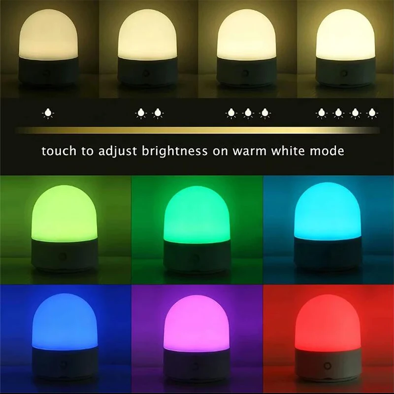 Перезаряжаемый умный Ночной светильник с сенсорным управлением умная