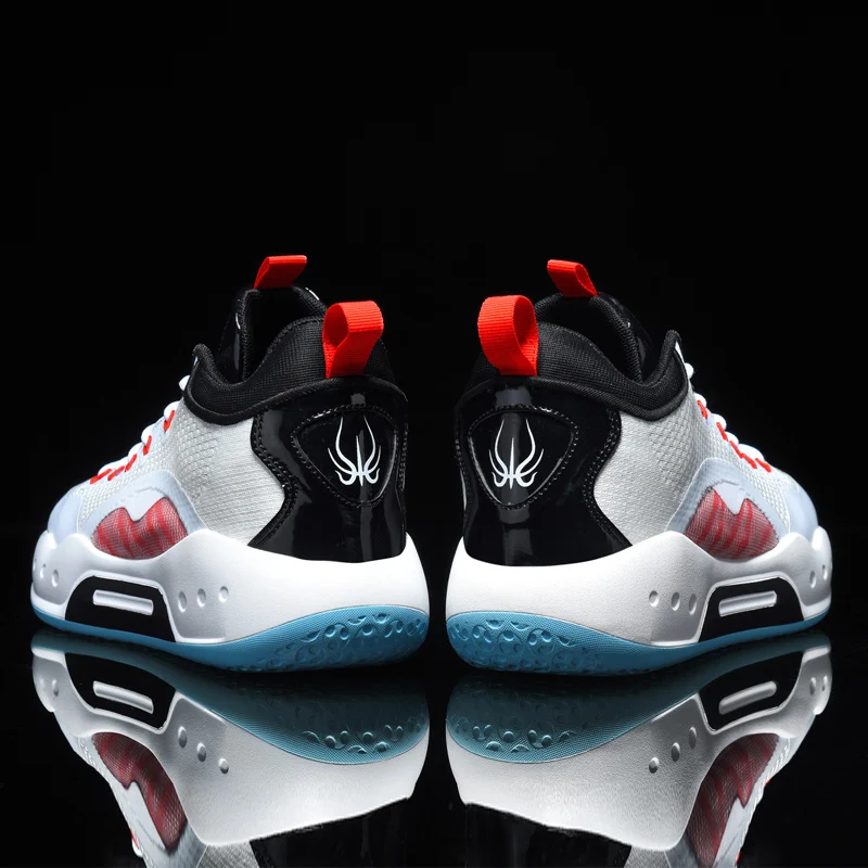 

Баскетбольные кроссовки в стиле ретро для подростков, высокие Нескользящие уличные спортивные ботинки для мальчиков и женщин, обувь для тр...