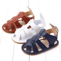 soft sole summer baby sandals girls0 18m leather baby shoes boys non slip breathable newborn sandals toddler footwear shoes