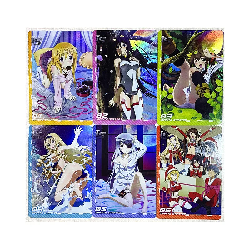 

6 шт./компл. Infinite Stratos, сексуальные игрушки, хобби, коллекционная игра, коллекционная книга