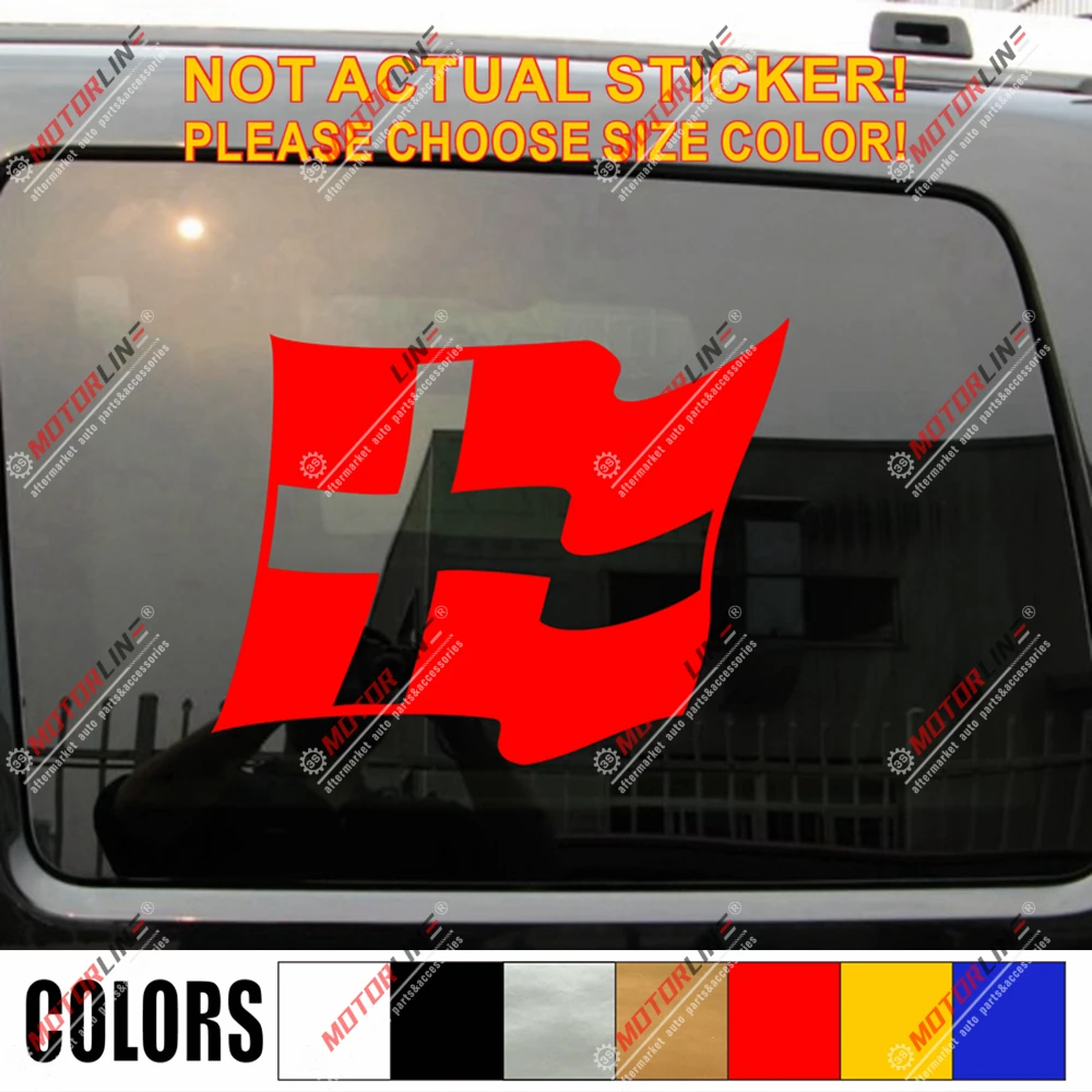 

Denmark Flag Decal Sticker Proud Danish Car Vinyl pick size color waving