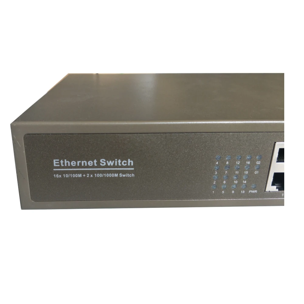 Сетевой коммутатор ONV H1218 16*10/100 Мбит/с порты RJ45 с автоматическим распознаванием +