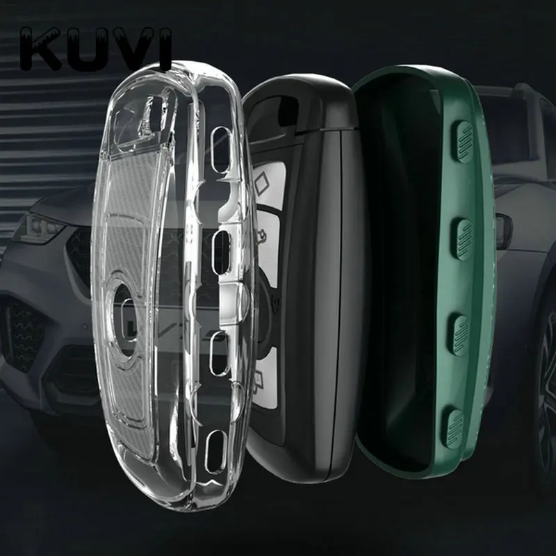 Чехол для автомобильных ключей Мягкий защитный чехол из ТПУ BMW 520 525 F10 F30 F18 118i 320i 1 3