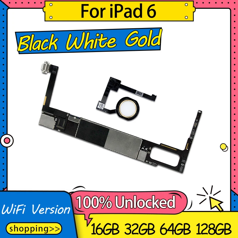 16 ГБ 32 64 128 для iPad 6/Air 2 материнская плата разблокированная разборная Логическая