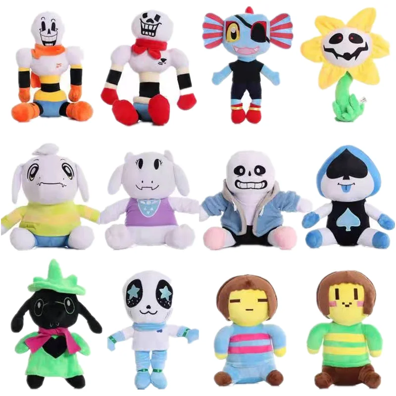 

Плюшевые игрушки Undertale, аниме Undertale Sans Toriel, животные, плюшевые куклы, мультяшная мягкая Набивная игрушка для детей, лучшие подарки на день рож...