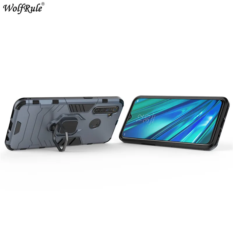 Ring Holder Case For OPPO Realme C3 Case C11 C15 V5 Q2 5 5i 6i K7X Cover Armor Protective Phone Bumper For OPPO Realme C3 Funda