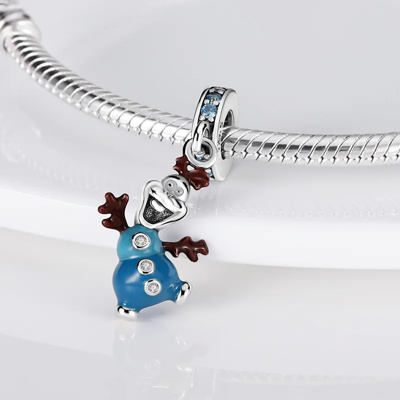 

plata charms of ley 925 Fits Original Pandora Bracelet Necklace Snow treasure styling 925 Silver Pendant Charms Beads Women Jewe